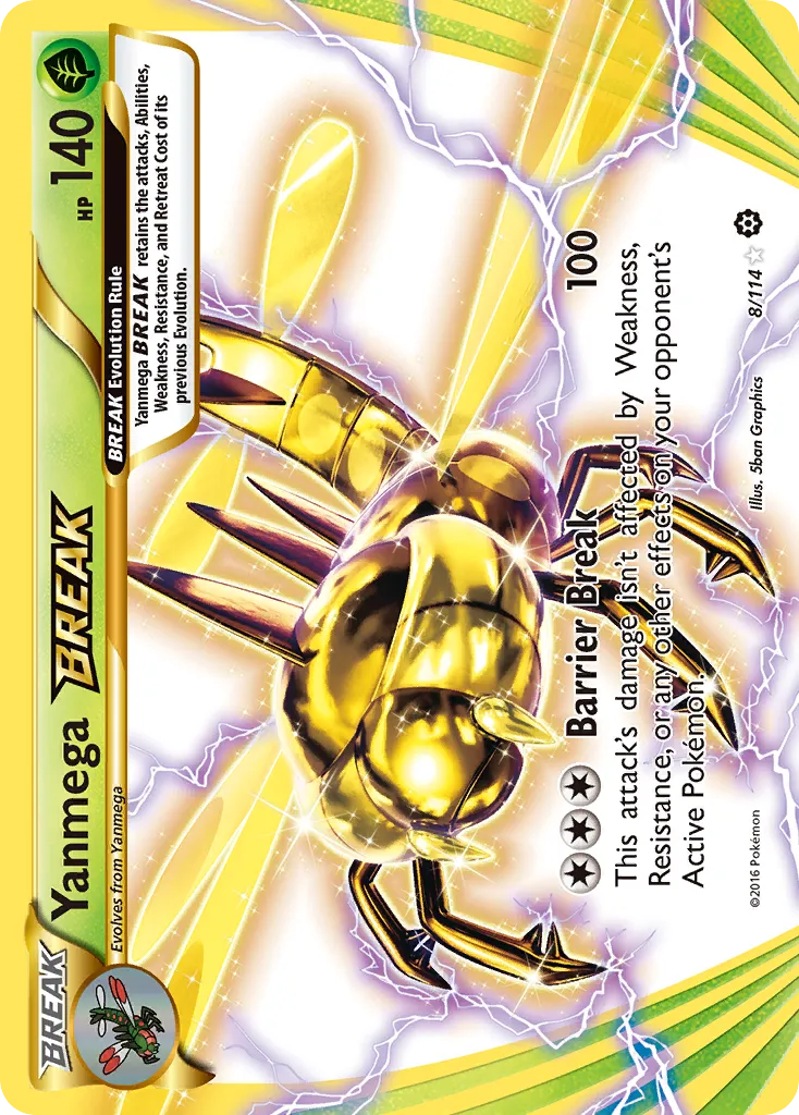 Yanmega BREAK - Rare BREAK (8/114)