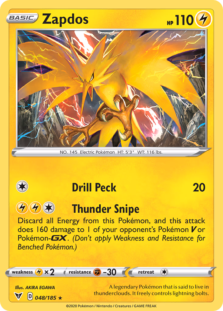 Zapdos - Holo Rare (048/185)
