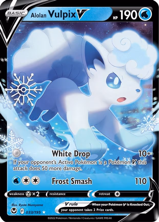 Alolan Vulpix V - 033/195 (Holiday Calendar)