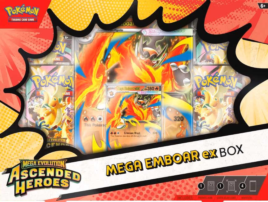 Ascended Heroes Mega Emboar ex Box