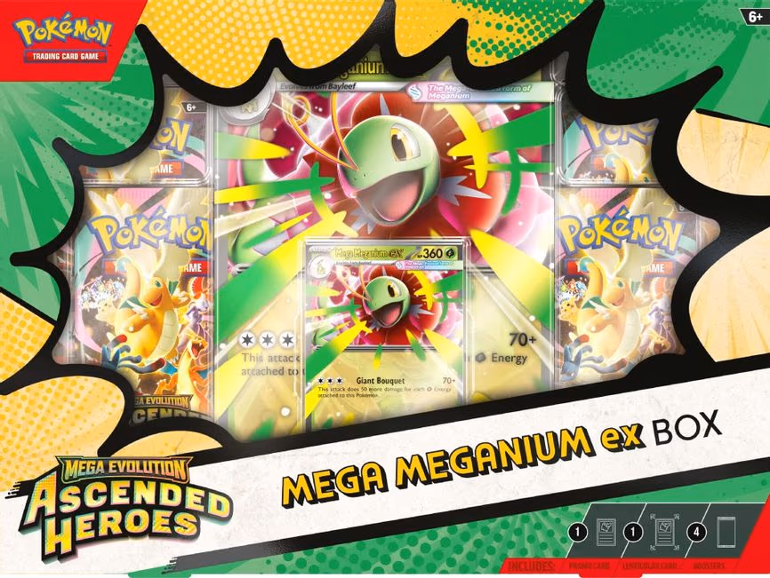 Ascended Heroes Mega Meganium ex Box