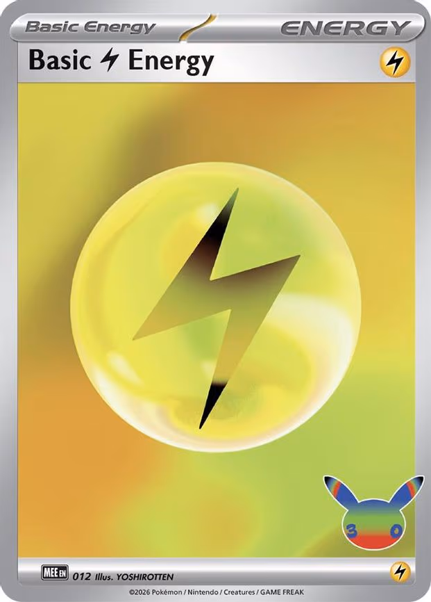 Basic Lightning Energy - 012 (30th Celebration) - Futuristic Rare (012)