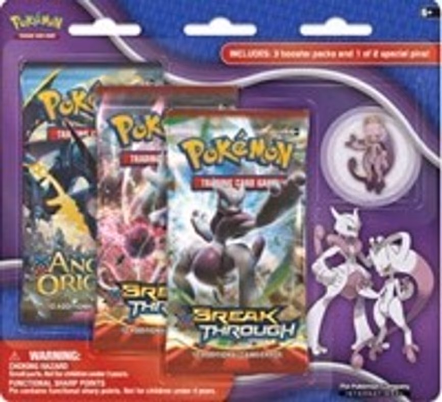 BREAKthrough Three Pack Pin Blisters [Mega Mewtwo Y]