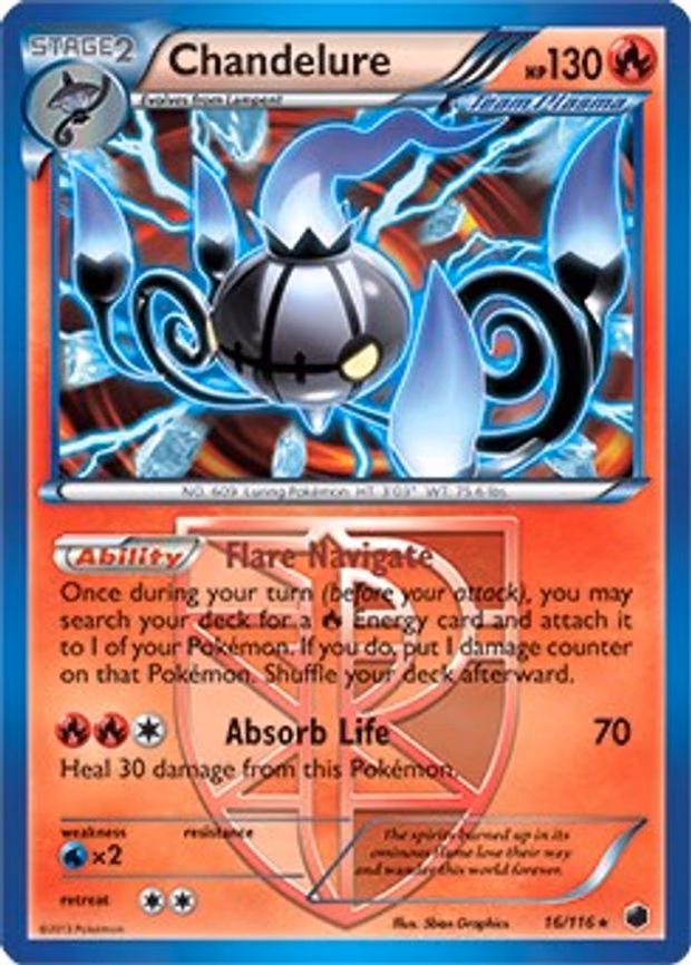 Chandelure - 16/116 (BW Plasma Freeze) - Rare (016/116)