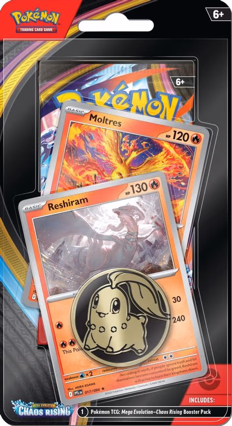 Chaos Rising Single Pack Blister [Reshiram/Moltres]