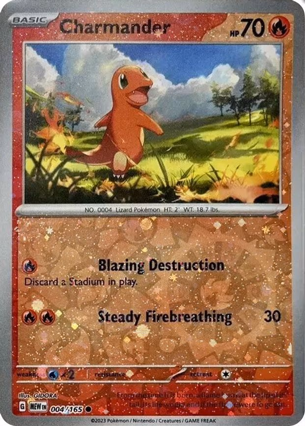 Charmander - 004/165 (Reverse Cosmos Holo) (Costco Exclusive) - Promo (004/165)