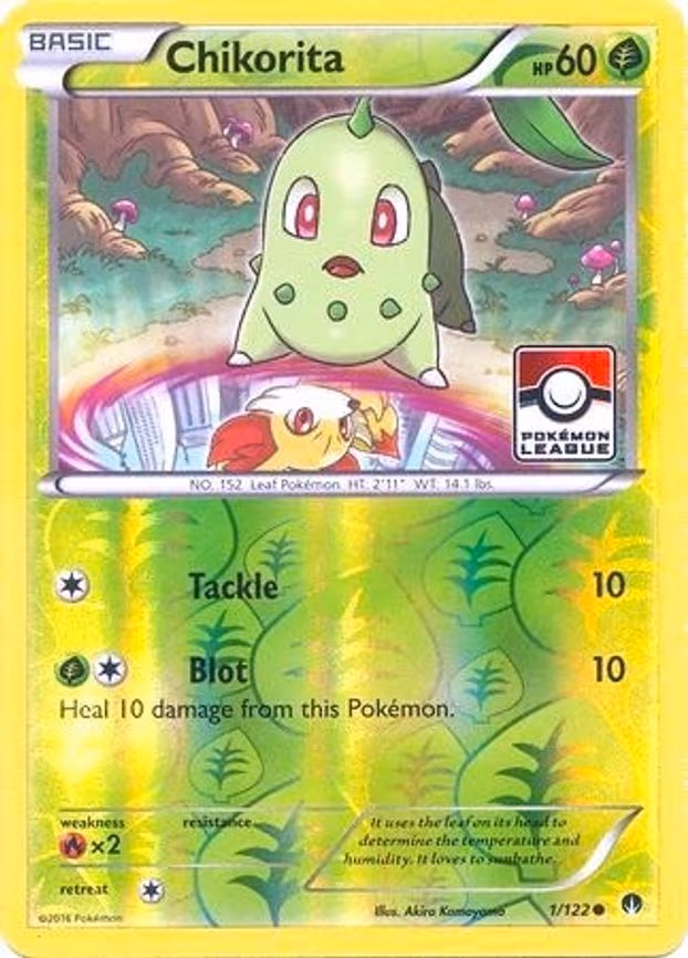 Chikorita - 1/122 (Pokemon League) - Promo (001/122)