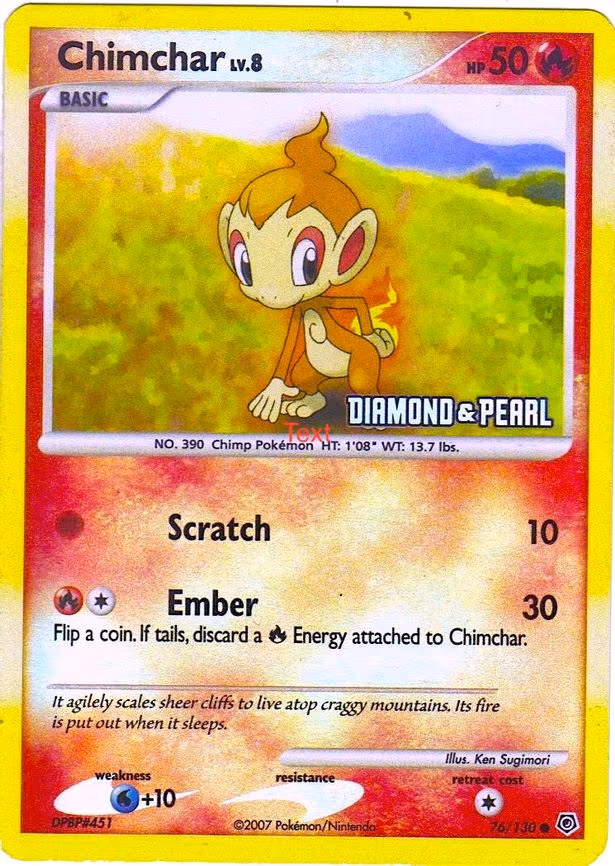 Chimchar - 76/130 [Diamond & Pearl]