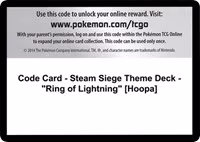 Code Card - Steam Siege Theme Deck - "Ring of Lightning" [Hoopa] - Code Card