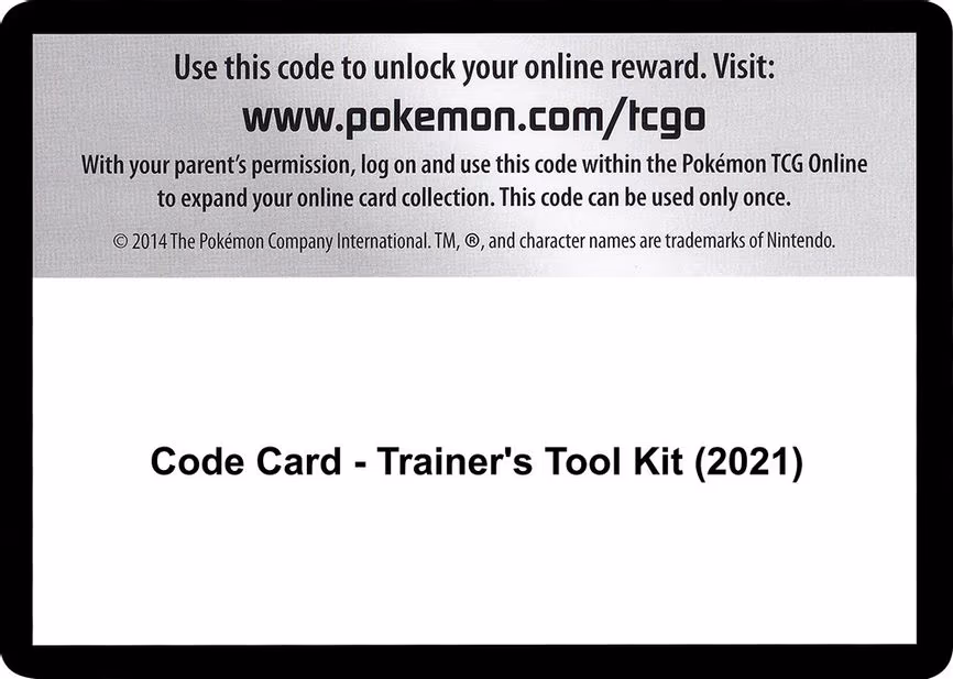 Code Card - Trainer's Tool Kit