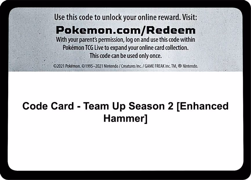 Code Card - Team Up Season 2 [Enhanced Hammer] - Code Card