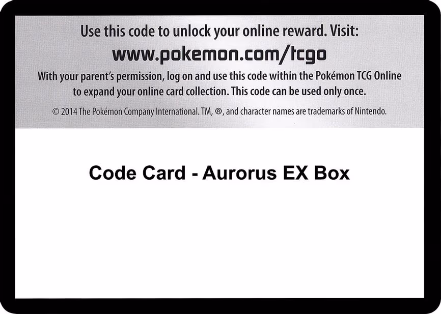 Code Card - Aurorus EX Box