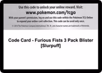 Code Card - Furious Fists 3 Pack Blister [Slurpuff]
