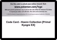 Code Card - Hoenn Collection [Primal Kyogre EX]