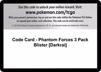 Code Card - Phantom Forces 3 Pack Blister [Darkrai]