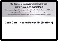Code Card - Hoenn Power Tin [Blaziken]