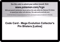 Code Card - Mega Evolution Collector's Pin Blisters [Latios]