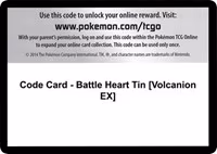 Code Card - Battle Heart Tin [Volcanion EX]