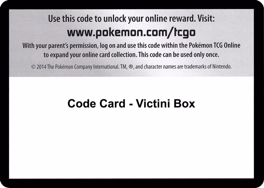 Code Card - Victini Box