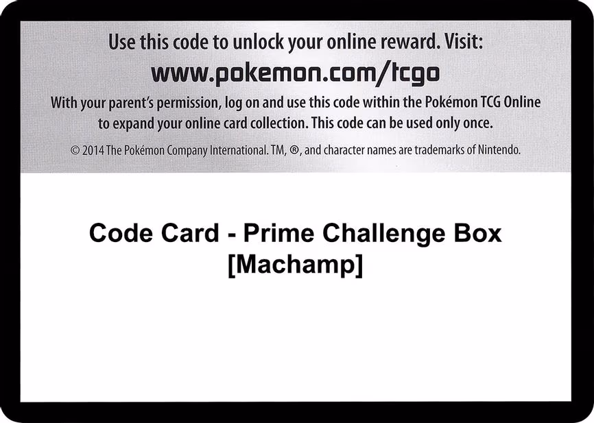 Code Card - Prime Challenge Box [Machamp]
