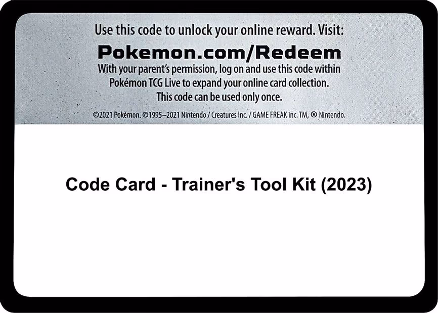 Code Card - Trainer's Tool Kit