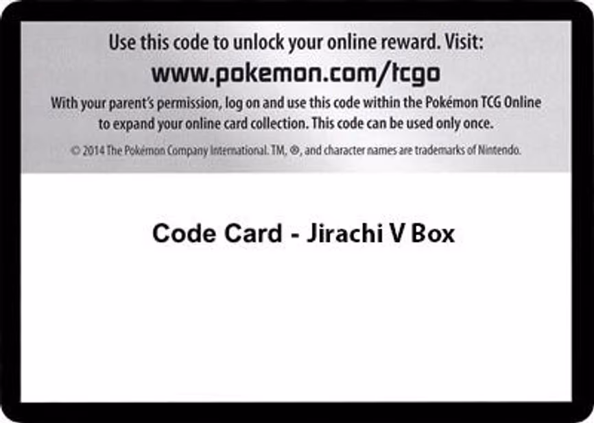 Code Card - Jirachi V Box - Code Card