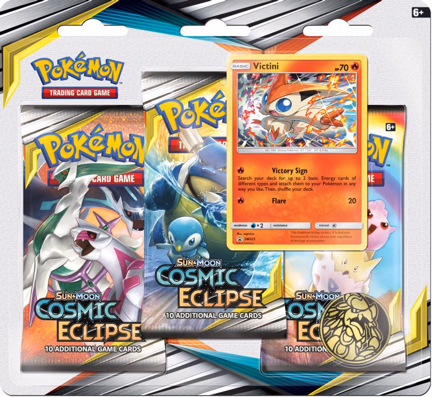 Cosmic Eclipse 3 Pack Blister [Victini]