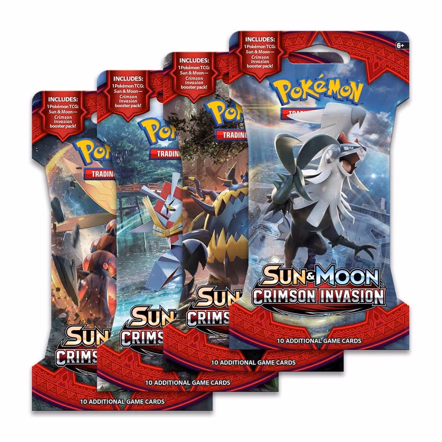 Crimson Invasion Sleeved Booster Pack Art Bundle [Set of 4]