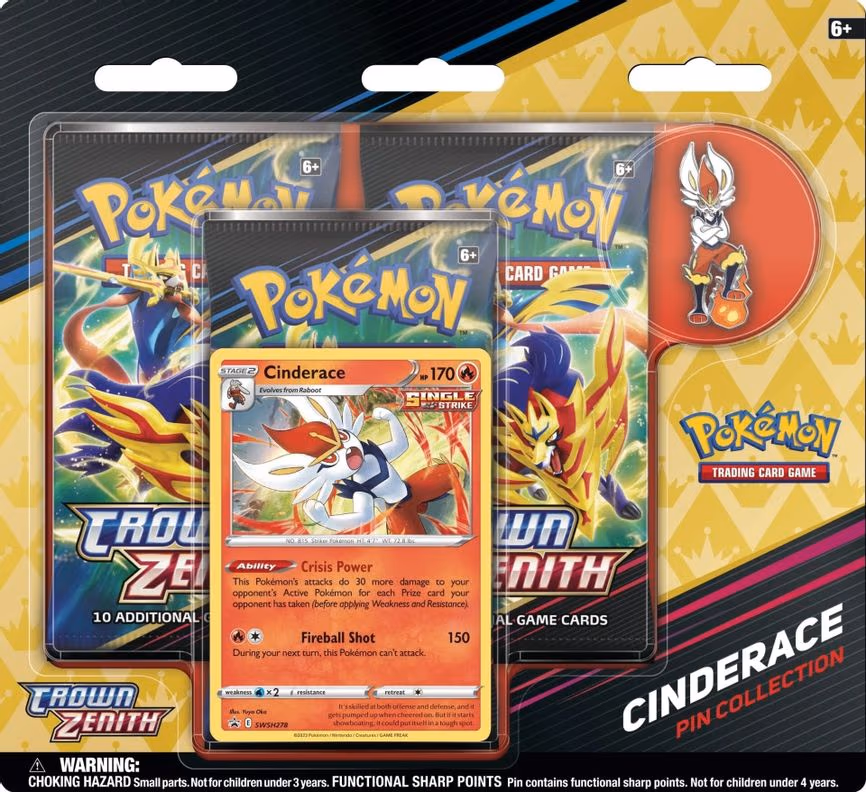 Crown Zenith Pin Collection [Cinderace]
