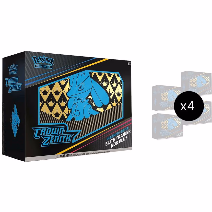 Crown Zenith Pokemon Center Elite Trainer Box Plus Case