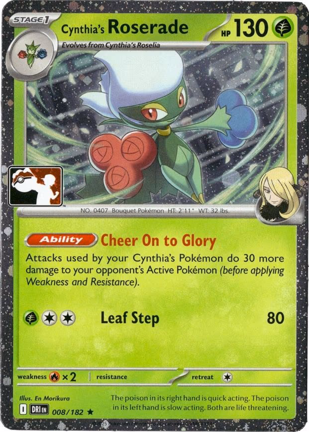 Cynthia's Roserade - Rare (008/182)