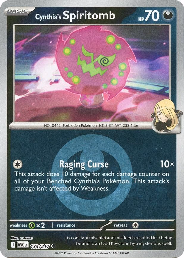 Cynthia's Spiritomb - 133/217 (Energy Symbol Pattern) - Uncommon (133/217)