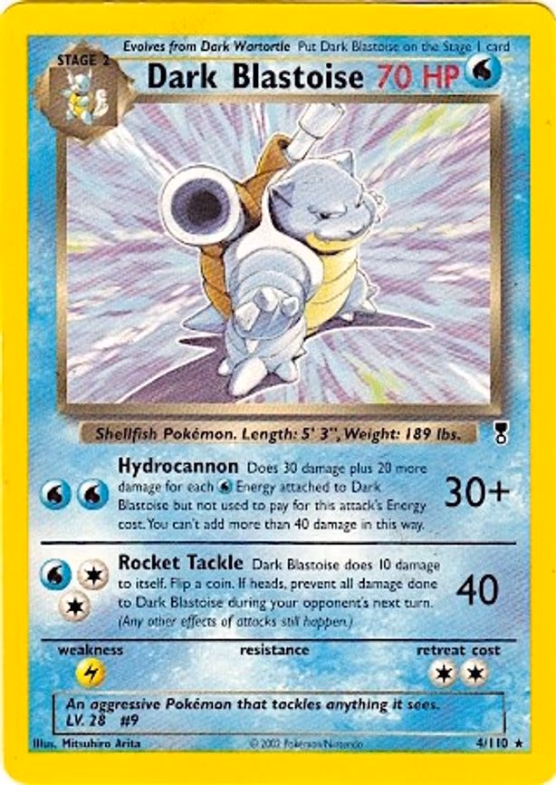 Dark Blastoise - 4/110 (WotC Legendary Collection) - Rare (004/110)