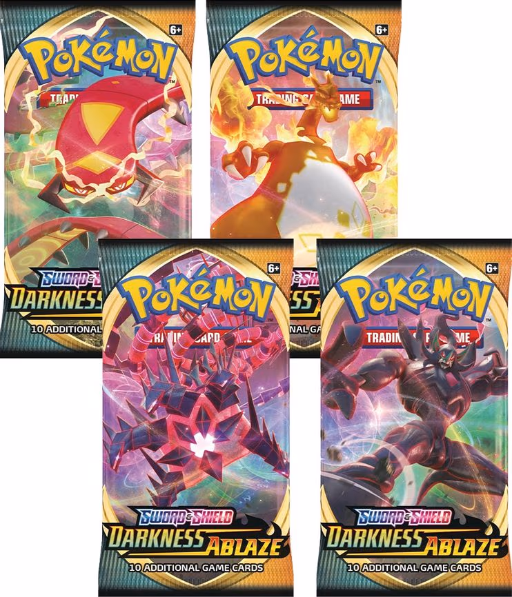 Darkness Ablaze Booster Pack Art Bundle [Set of 4]