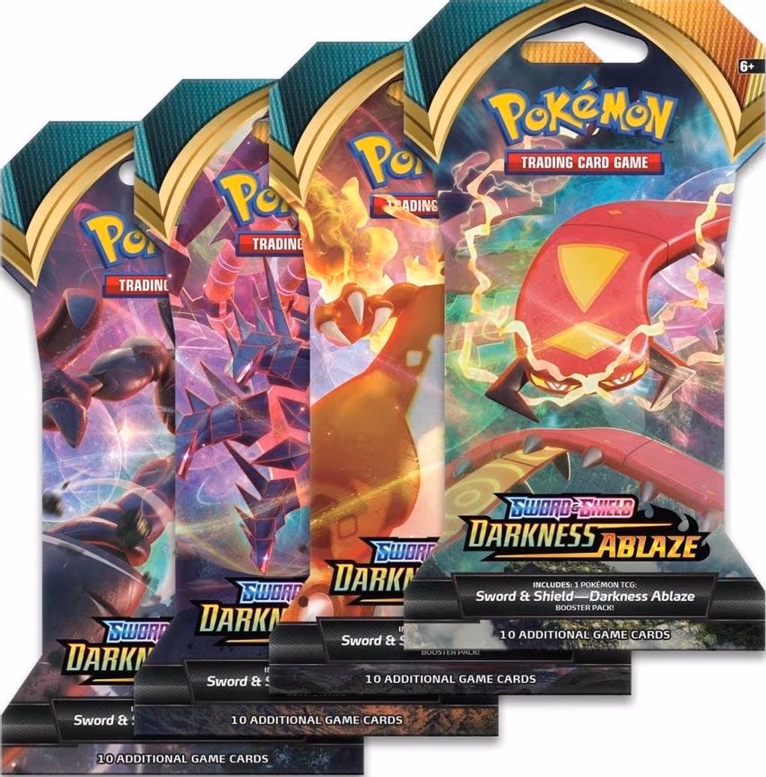 Darkness Ablaze Sleeved Booster Pack Art Bundle [Set of 4]