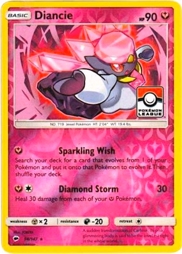 Diancie - 94/147 (Pokemon League) - Promo (094/147)