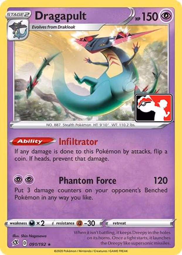 Dragapult (Library Exclusive) - Holo Rare (091/192)