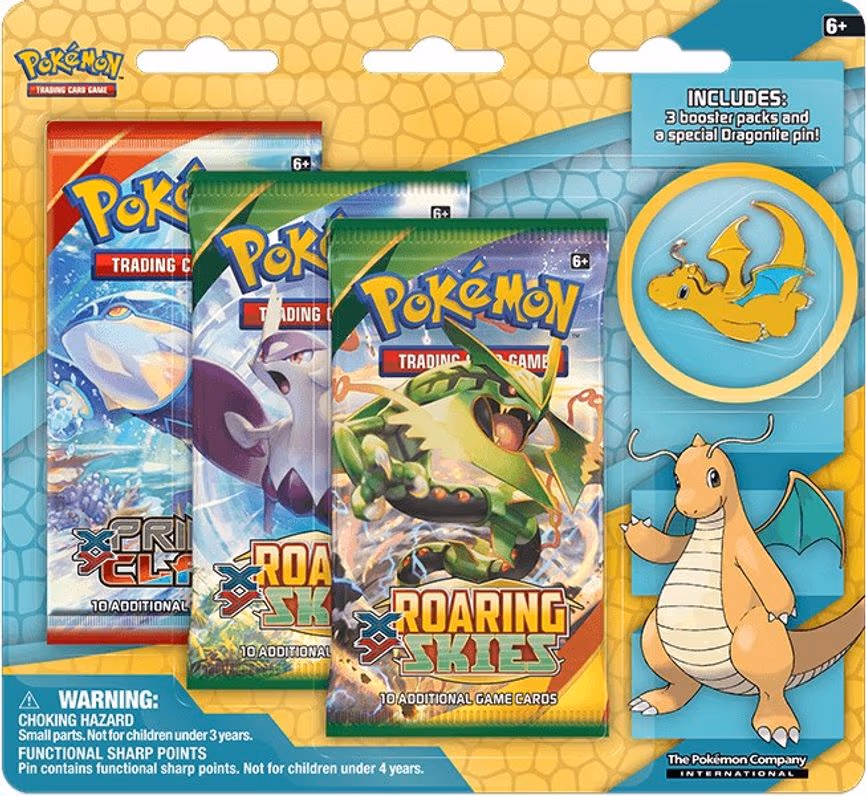 Dragonite Collector's Pin 3 Pack Blister
