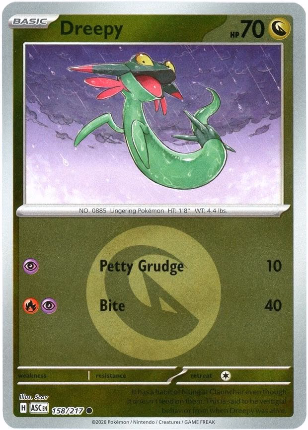 Dreepy - 158/217 (Energy Symbol Pattern) - Common (158/217)