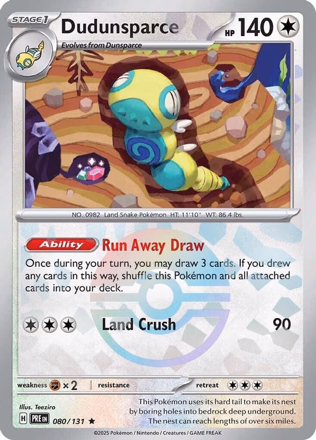 Dudunsparce (Poke Ball Pattern) - Rare (080/131)