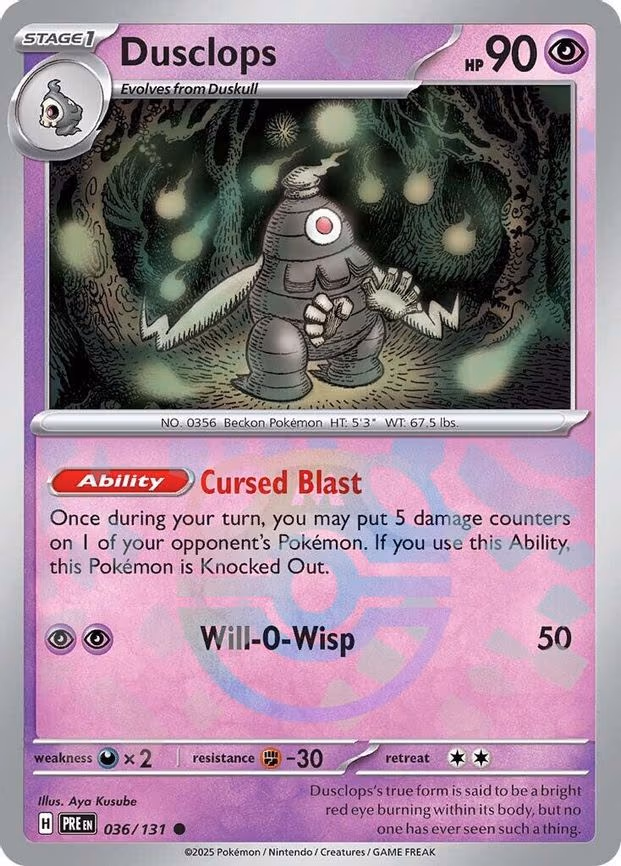 Dusclops (Master Ball Pattern) - Common (036/131)