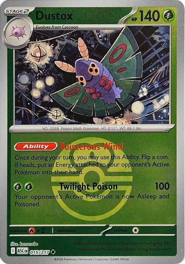 Dustox - 015/217 (Love Ball) - Uncommon (015/217)