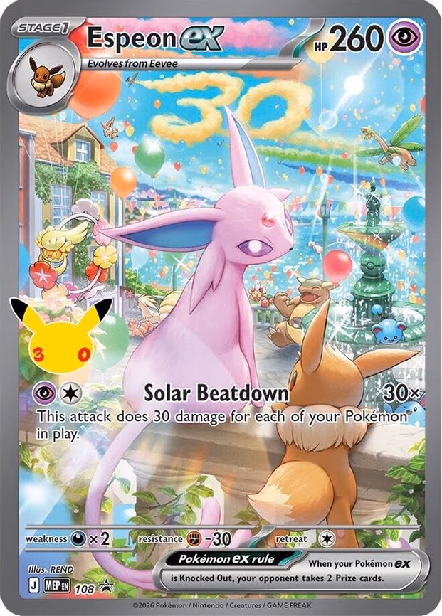 Espeon ex - 108 (30th Celebration) - Promo (108)