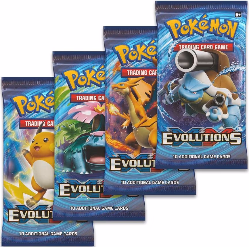 Evolutions Booster Pack Art Bundle [Set of 4]