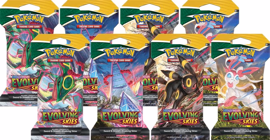Evolving Skies Sleeved Booster Pack Bundle [Set of 8]