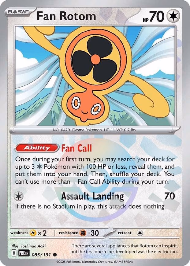Fan Rotom (Poke Ball Pattern) - Common (085/131)
