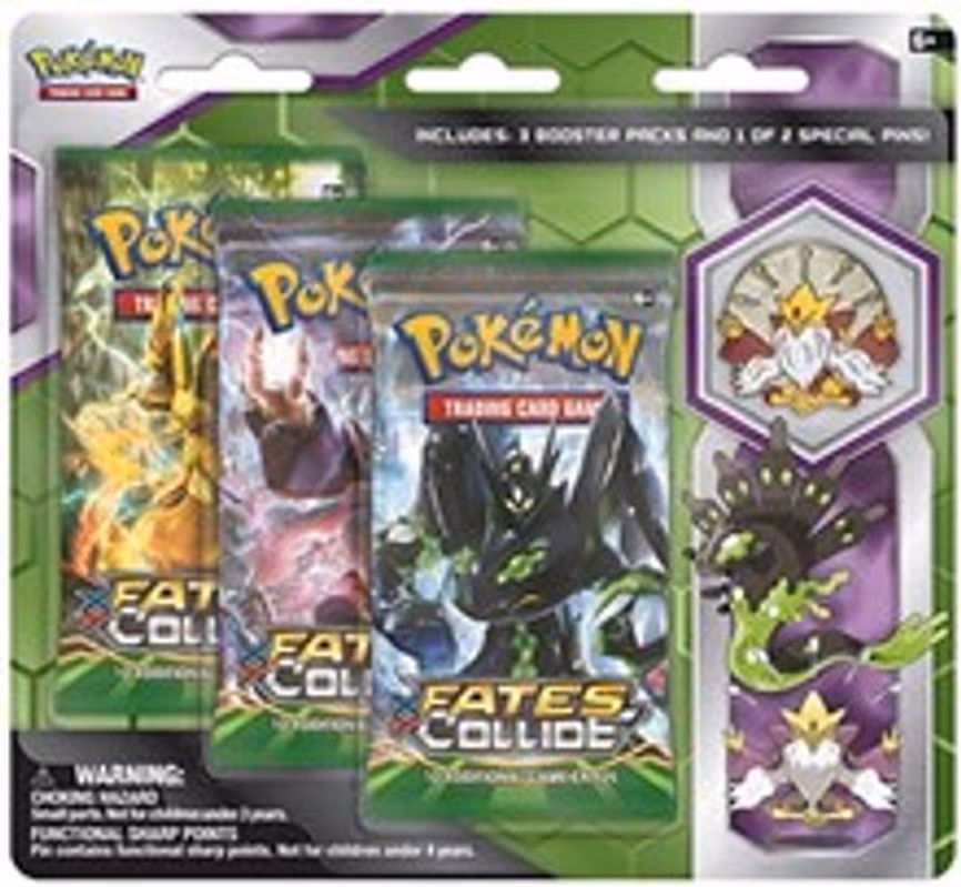 Fates Collide Three Pack Pin Blisters [Mega Alakazam]