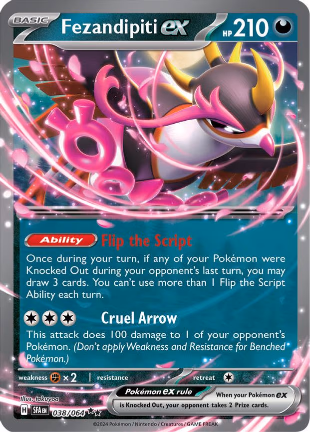 Fezandipiti ex - 038/064 (Starless Holo) - Double Rare (038/064)