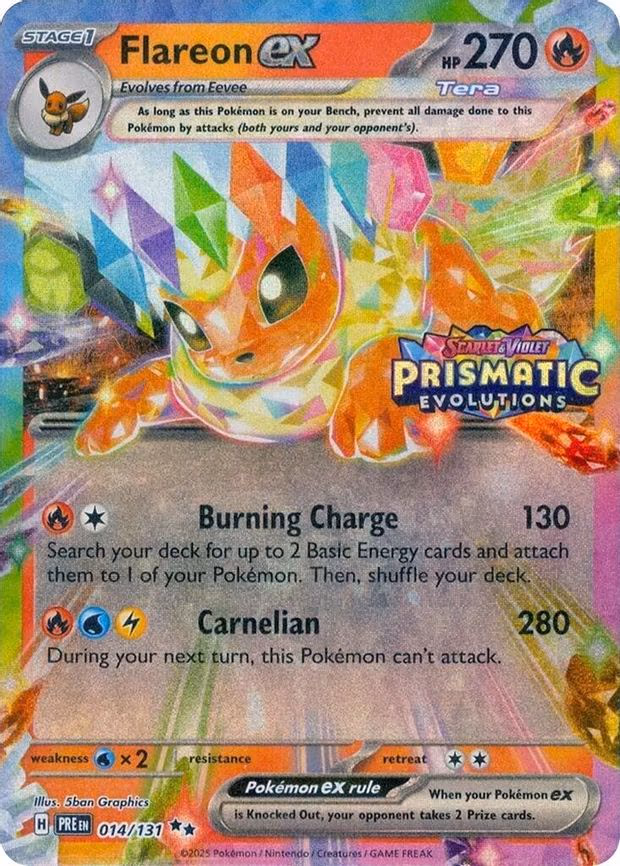 Flareon ex - 014/131 (Prismatic Evolutions Stamp) - Promo (014/131)
