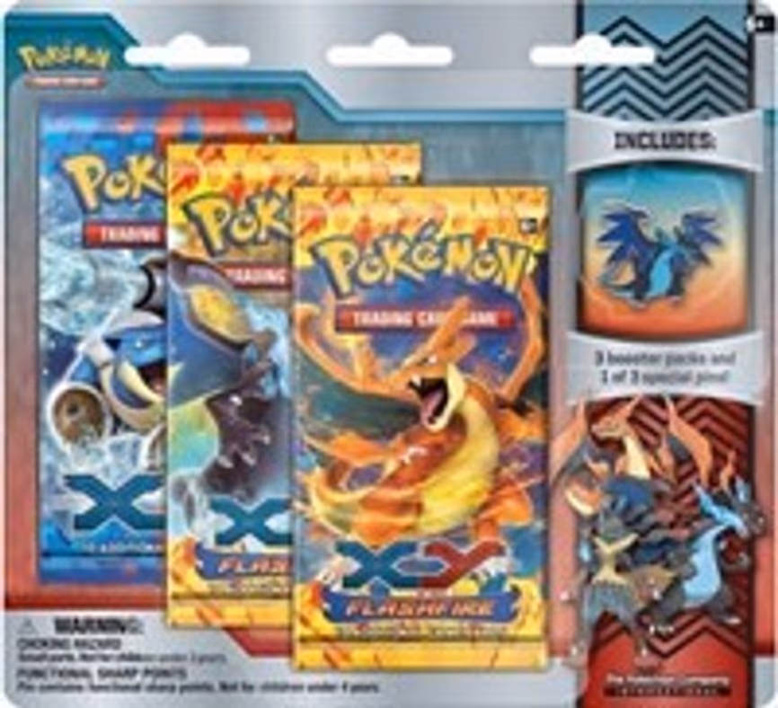 Flashfire Collector Pin 3 Pack Blister [Mega Charizard X]